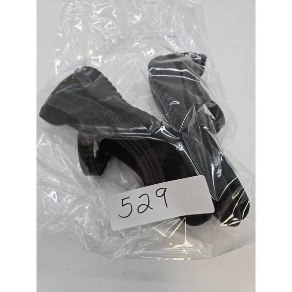 Black Suede Naot Leather Mary Jane Shoes Womens 9 Comfortable Sole Stylish D - Picture 9 of 9